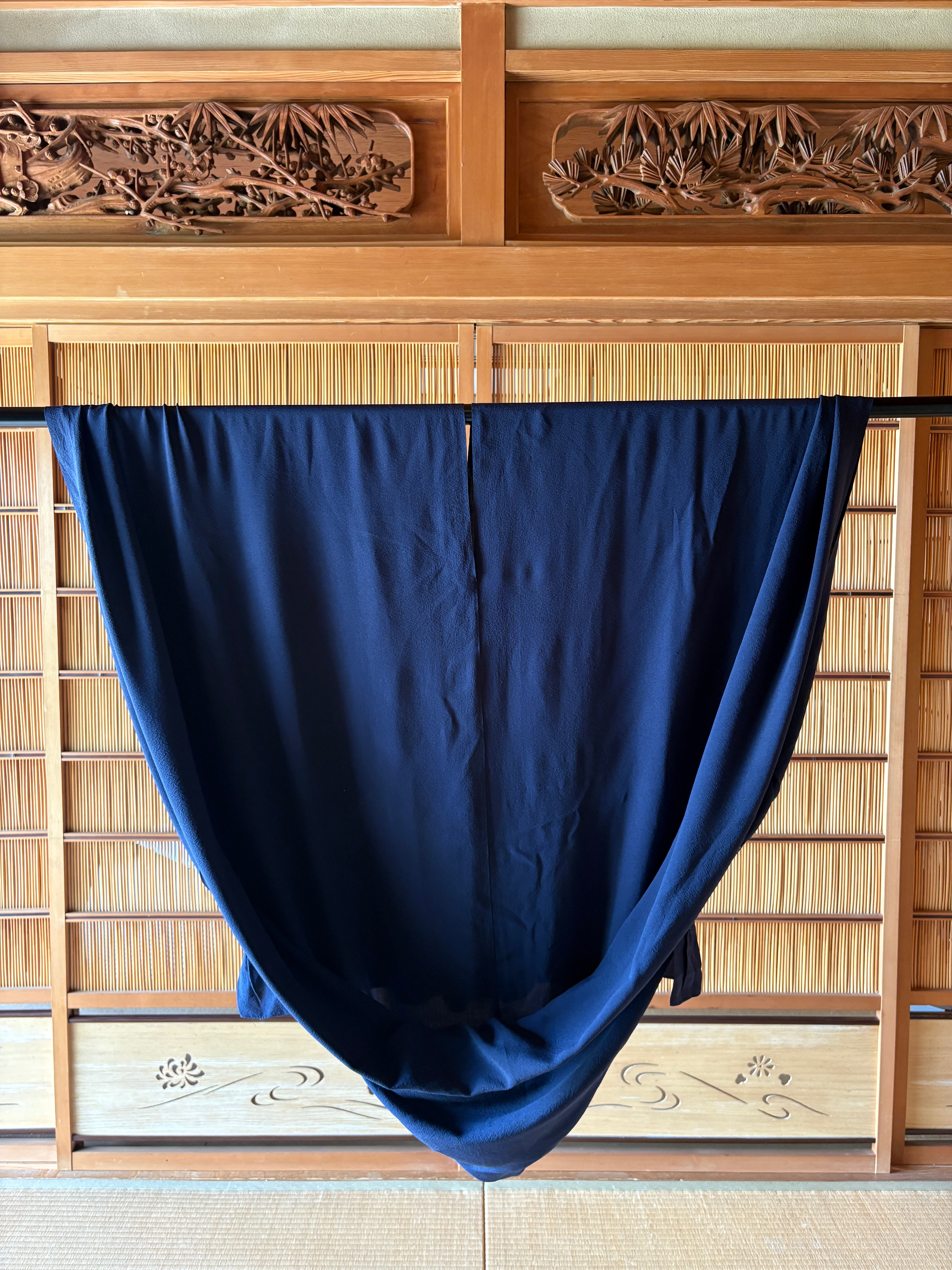 Midnight Drape Silk Dress