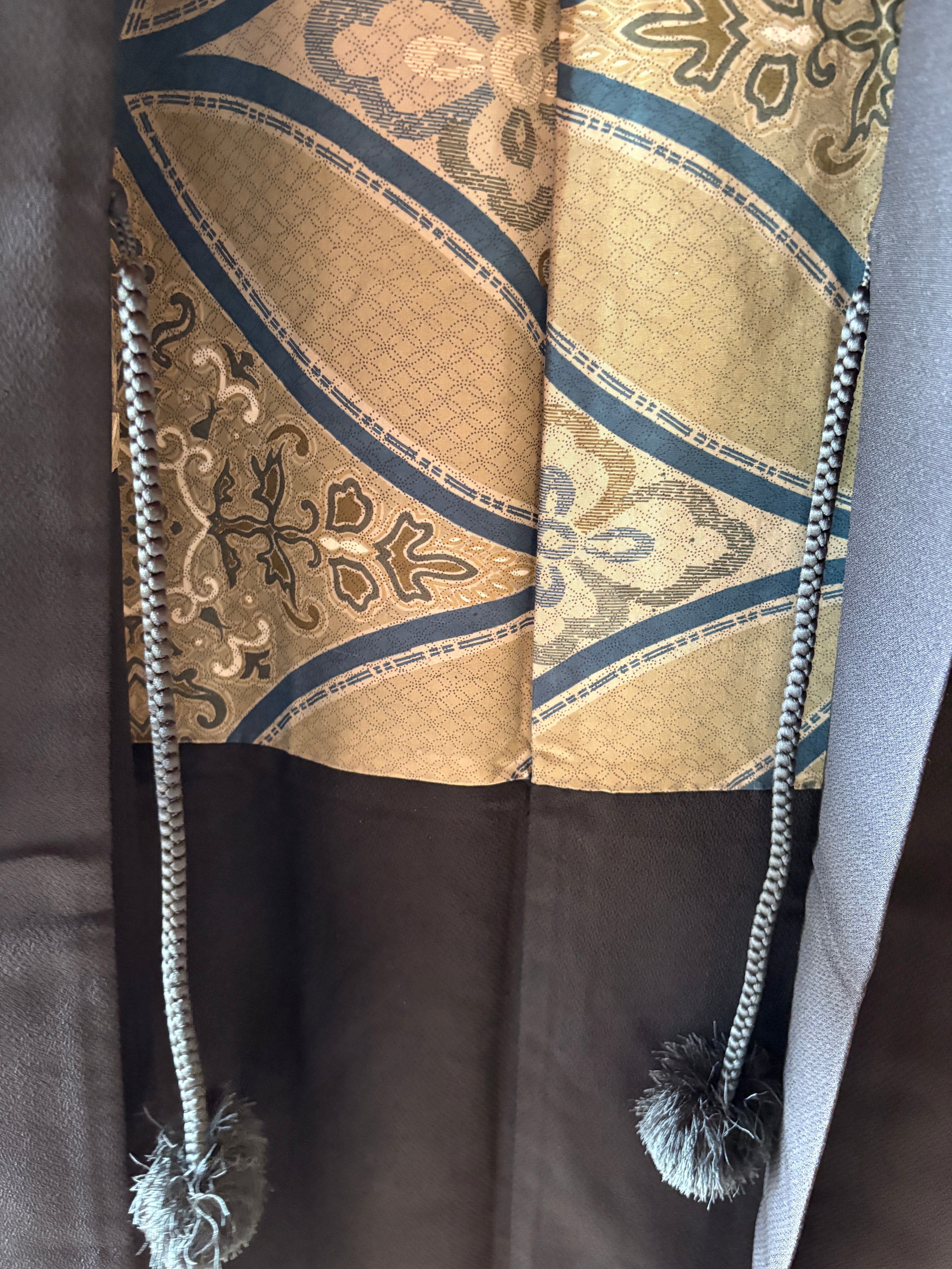 Vintage Japanese Wool Haori – Classic Black | Silk Lining & Traditional Haori Himo