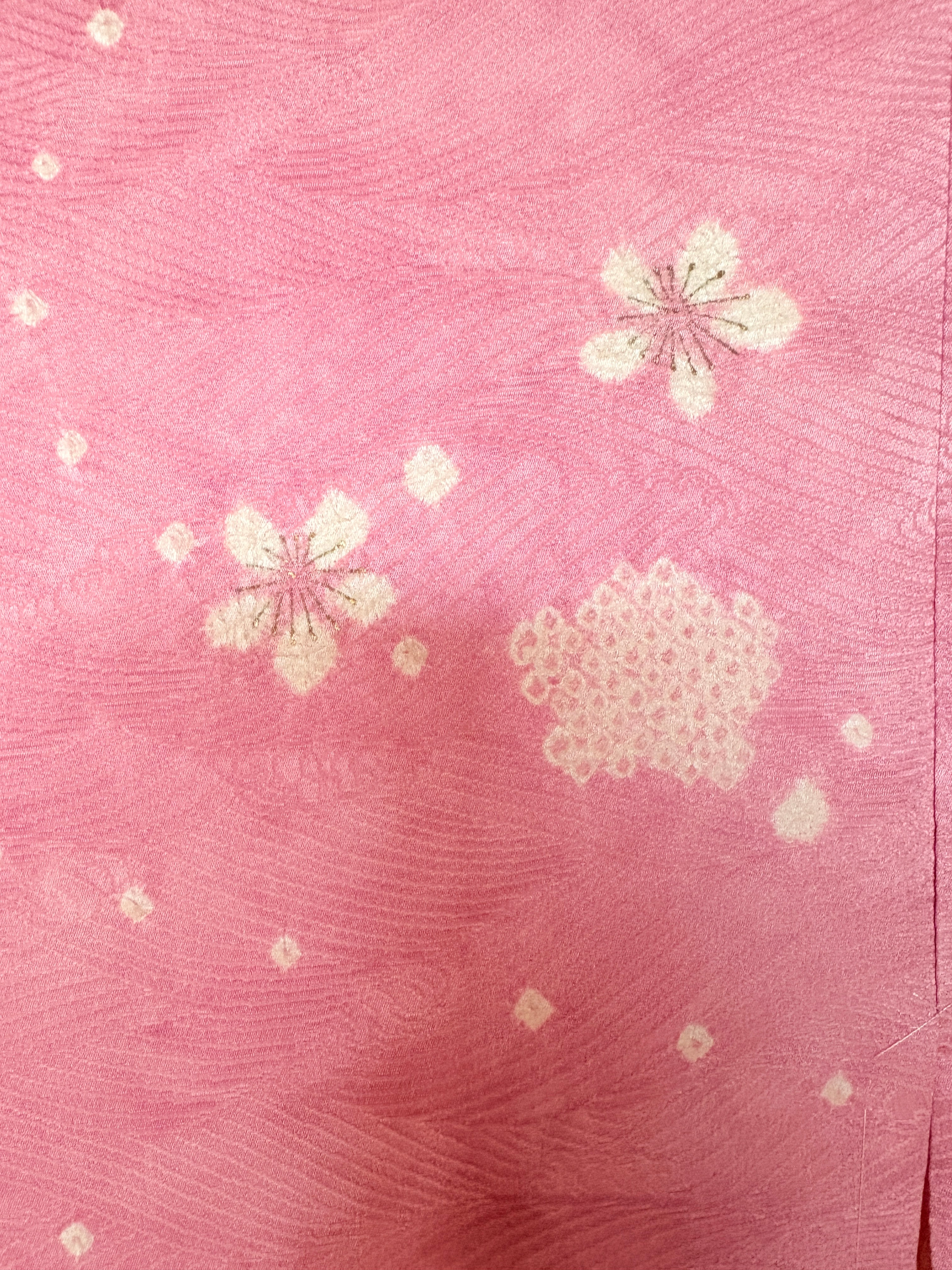 Vintage Pink Silk Haori Jacket