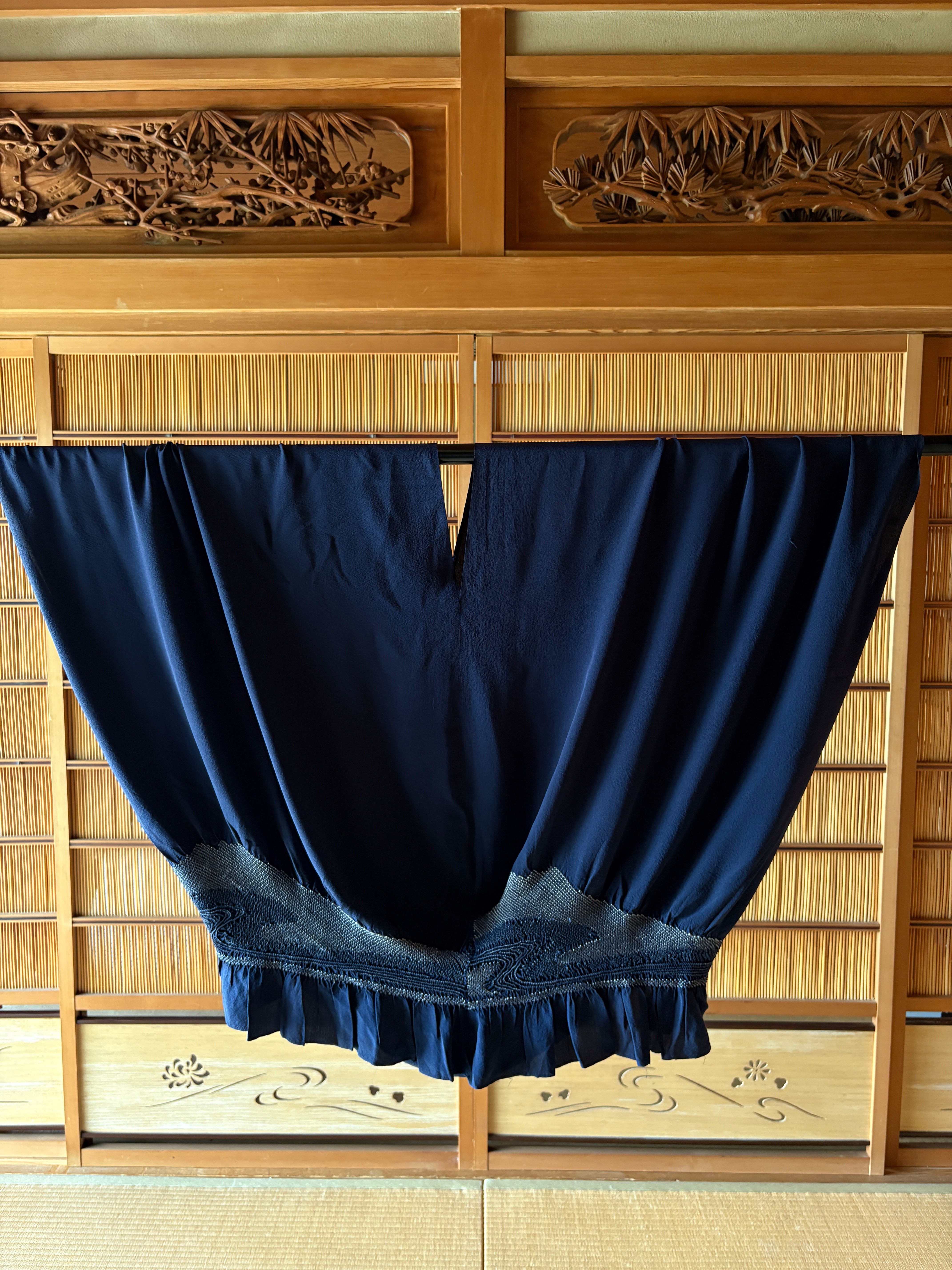 Midnight Drape Silk Dress